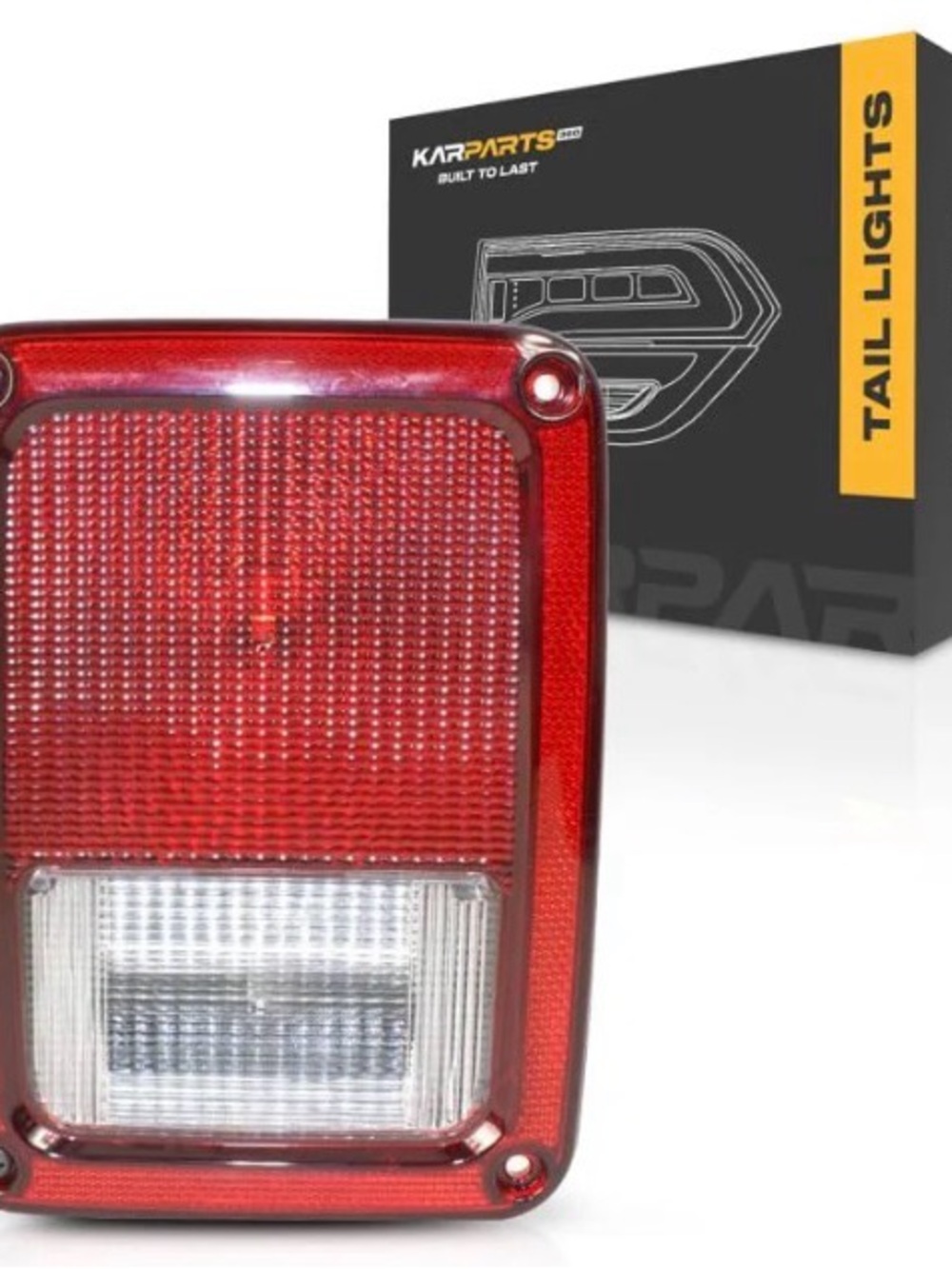 CarLights360 For Jeep Wrangler Tail Light 2007-2017 Driver Side w/Bulbs
